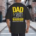 Dad Of A Childhood Cancer Warrior Childhood Cancer Awareness Big And Tall Men's T-Shirt Back Print