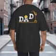 Dad Construction Excavator Family Matching Bday Party Big And Tall Men's T-Shirt Back Print