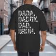 Dad Dada Daddy Bruh Papa Cow Daddy Love Cows Dad Cow Print Big And Tall Men's T-Shirt Back Print