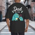 Dad To Be Dinosaur Baby Shower For Boy Big And Tall Men's T-Shirt Back Print Dad To Be Dinosaur Baby Shower For Boy Big And Tall Men's T-Shirt Back Print