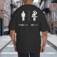 My Dad Is A DJ Disk Jockey DJ T-Shirt Big And Tall Men's T-Shirt Back Print