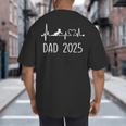 Dad Est 2025 Frequency Pulse New Dad To Be Big And Tall Men's T-Shirt Back Print