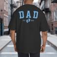 Dad Est 2026 Blue Baby Feet First Time Boy Daddy Big And Tall Men's T-Shirt Back Print