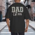Dad Est 2026 Camo Old School Men Father's Day Dada Big And Tall Men's T-Shirt Back Print