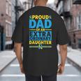 Dad Of An Extraordinary Daughter Down Syndrome Awareness Day Big And Tall Men's T-Shirt Back Print Dad Of An Extraordinary Daughter Down Syndrome Awareness Day Big And Tall Men's T-Shirt Back Print