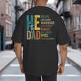 Dad Fathers Day Christian Jesus He Is Smart Brave Big And Tall Men's T-Shirt Back Print