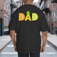Dad Fruitarian Lover Summer Father Fruit Slice Big And Tall Men's T-Shirt Back Print
