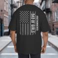 Dad Of Girls Outnumbered Fathers Day 2025 For Dad Daughters Big And Tall Men's T-Shirt Back Print