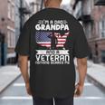 Dad Grandpa Veteran Nothing Scares Patriotic Veterans Day Big And Tall Men's T-Shirt Back Print