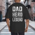 Dad Hero Legend Vintage Distressed Dad Big And Tall Men's T-Shirt Back Print