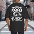Being A Dad Is An Honor Being A Grandpa Is Priceless Big And Tall Men's T-Shirt Back Print
