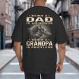 Being a Dad Is An Honor Grandpa Is Priceless Fathers Day Big And Tall Men's T-Shirt Back Print