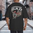 Dad Legendary Saying Big And Tall Men's T-Shirt Back Print Dad Legendary Saying Big And Tall Men's T-Shirt Back Print