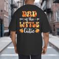 Dad Little Cutie Baby Shower Orange 1st Birthday Party Big And Tall Men's T-Shirt Back Print