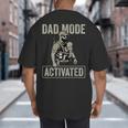 Dad Mode Activated Tactical Baby Carrier Military Father Big And Tall Men's T-Shirt Back Print