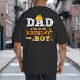 Dad Mom Of The Birthday Boy Kid Construction Matching Family Big And Tall Men's T-Shirt Back Print Dad Mom Of The Birthday Boy Kid Construction Matching Family Big And Tall Men's T-Shirt Back Print