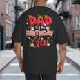 Dad And Mom Birthday Girl Strawberry Berry Sweet One Two Big And Tall Men's T-Shirt Back Print