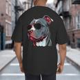 Dad Mom Cool Dog Sunglasses Pitbull Big And Tall Men's T-Shirt Back Print