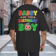 Dad And Mom Daddy Of The Birthday Boy Tee Melon Family Party Big And Tall Men's T-Shirt Back Print
