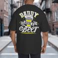 Dad Needs A Beer Button Up Shirts Beer Drinking Lover Big And Tall Men's T-Shirt Back Print