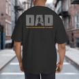 Dad Paddleboarder On SUP Paddle Board Dad Standup Paddling Big And Tall Men's T-Shirt Back Print