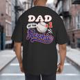 Dad Rookie Of Year 1st Birthday Baseball Theme Matching Big And Tall Men's T-Shirt Back Print