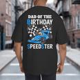 Dad Shirt Two Fast Two Curious Racing Cars Birthday Big And Tall Men's T-Shirt Back Print