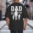 Dad Sons First Hero Daughter Love For Father's Day Big And Tall Men's T-Shirt Back Print