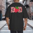 Dad Strawberry Birthday Big And Tall Men's T-Shirt Back Print