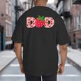 Dad Strawberry First Birthday Family Strawberry Big And Tall Men's T-Shirt Back Print