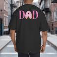 Dad Of The Sweet One Birthday Donut Girl 1st Birthday Big And Tall Men's T-Shirt Back Print