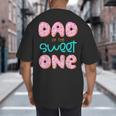 Dad Of Sweet One First Birthday Matching Family Donut Theme Big And Tall Men's T-Shirt Back Print