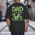 Dad Of The Three Rex Birthday Boy Dinosaur Family Matching Big And Tall Men's T-Shirt Back Print
