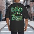 Dad Of The Two Rex Birthday Dinosaur Family Matching Big And Tall Men's T-Shirt Back Print