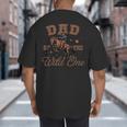 Dad Of The Wild One Cowboy Western Rodeo Party Matching Big And Tall Men's T-Shirt Back Print