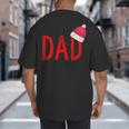 Dad Xmas PJs Christmas Pajamas And Xmas PJ Family Shirt Big And Tall Men's T-Shirt Back Print