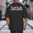 Dada Cow Print Cow Pattern Father's Day Small Big And Tall Men's T-Shirt Back Print