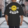 Dada One Happy Dude Birthday Theme 1st Family Matching Mom Big And Tall Men's T-Shirt Back Print