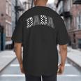 Dada Racing Race Car Checkered Family Birthday Matching Big And Tall Men's T-Shirt Back Print Dada Racing Race Car Checkered Family Birthday Matching Big And Tall Men's T-Shirt Back Print