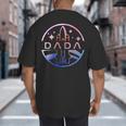 Dada Space Astronaut Rocket Birthday Party Big And Tall Men's T-Shirt Back Print