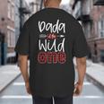 Dada Of The Wild One Buffalo Plaid Lumberjack 1st Birthday Big And Tall Men's T-Shirt Back Print
