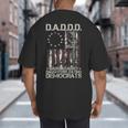 Daddd Gun Dads Against Daughters Dating Democrats On Back Big And Tall Men's T-Shirt Back Print