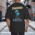 Daddio Of The Patio Fathers Day BBQ Grill Dad Big And Tall Men's T-Shirt Back Print