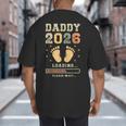 Daddy 2026 Loading Baby Announcement Expecting Dad To Be Big And Tall Men's T-Shirt Back Print