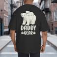 Daddy Bear And Cub Polar Bear Big And Tall Men's T-Shirt Back Print Daddy Bear And Cub Polar Bear Big And Tall Men's T-Shirt Back Print