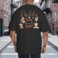 Daddy Can Bearly Wait Bear Gender Neutral Boy Baby Shower Big And Tall Men's T-Shirt Back Print