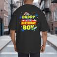 Daddy Of The Birthday Astronaut Boy Outer Space Theme Party Big And Tall Men's T-Shirt Back Print