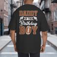 Daddy Of The Birthday Boy Football Party Family Matching Big And Tall Men's T-Shirt Back Print