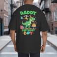 Daddy Of The Birthday BoyRex Dinosaur Family Party Big And Tall Men's T-Shirt Back Print