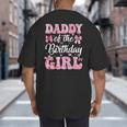 Daddy Of The Birthday Girl Family Pink Coquette Bow Big And Tall Men's T-Shirt Back Print